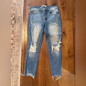 KanCan Distressed Blue Skinny Jeans